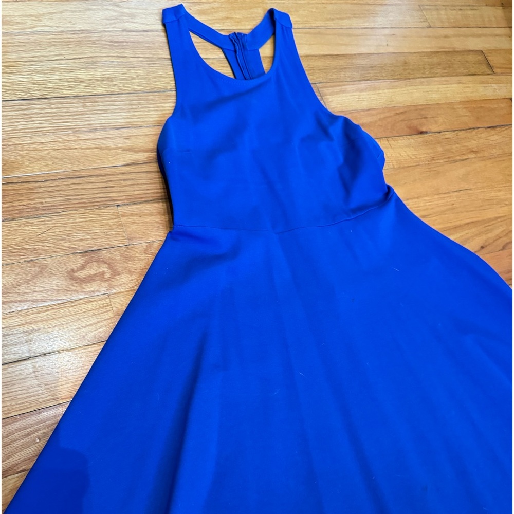 Blue skater dress
